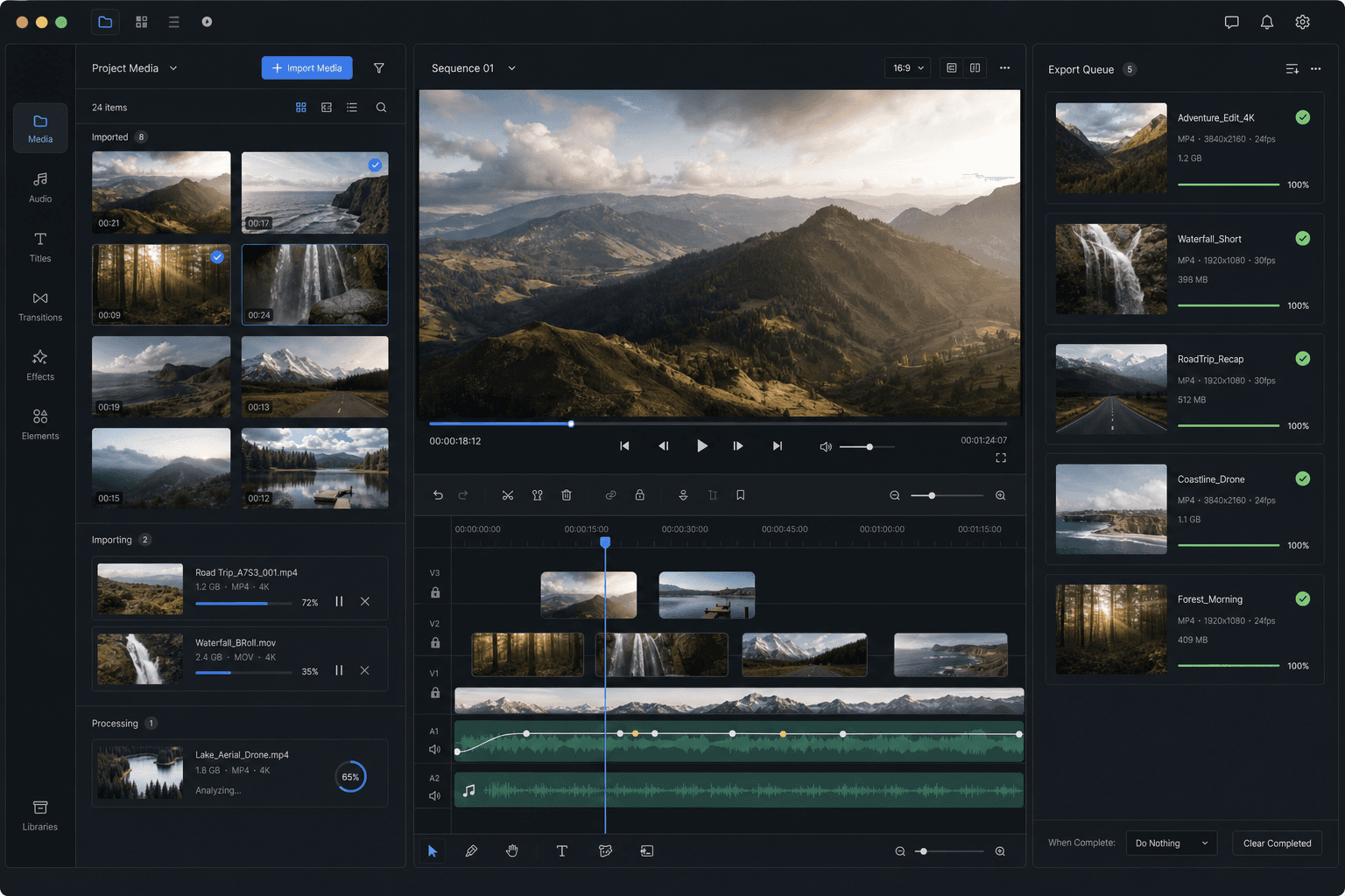 Editing & import