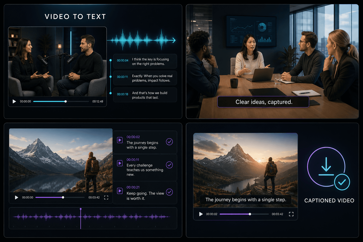 Social video captions