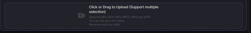 Local video upload in Recapo